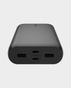 Belkin Boostcharge 26000mAh Power Bank  PPS technology  Dual USB A and Dual USB C 32W PD  BL PB B016 26000C BLK (Black)