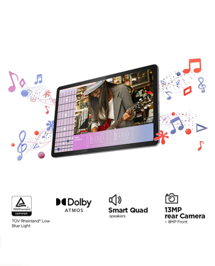 Lenovo Tab M11  4G  11 Inch WUXGA IPS Display  8GB RAM 128GB ROM  Dolby Atmos  Lenovo Tab Pen  ZADB0332AE (Luna Grey)