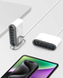 Momax 1 Charger Flow Plus Desktop Charger PD Fast Charging  120W  6 Ports   GaN Tech  Four USB C and Dual USB A (White)