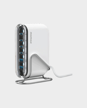 Momax 1-Charger Flow Plus Desktop Charger (PD Fast Charging / 120W) - White in Qatar