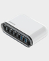 Momax 1 Charger Flow Plus Desktop Charger PD Fast Charging  120W  6 Ports   GaN Tech  Four USB C and Dual USB A (White)