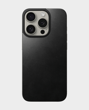 Nomad Magnetic Leather Back Case For Apple iPhone 15 Pro in Qatar