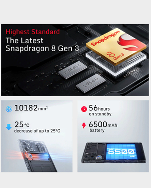 Buy Nubia Redmagic 9 Pro (16GB 512GB - Cyclone) Price in Qatar