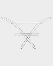 Royalford Adjustable Metal Cloth Dryer Stand / Durable Metal Drying Rack / Height Adjustment Air Dryer Ideal for Indoor and Outdoor (177 X 55 X 110CM) RF2600-IB