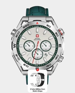Swiss Military Dom 3 Smart Watch (Green)