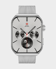 Swiss Military Alps 3 Smartwatch Silver Frame (Silver Steel Strap) in Qatar