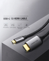 Ugreen 1.5m USB Type C Male to HDMI Male Cable Aluminum Shell Double Nylon Braided Gold-plated Thunderbolt 3/4K@60Hz Support MM142