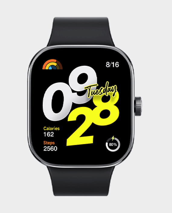 Xiaomi Redmi Watch 4 Smartwatch 1.97 Inch AMOLED display / Up to 30 days Battery Life / 5ATM Water Resistance / TPU strap / BHR7854GL - Obsidian Black