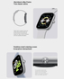 Xiaomi Redmi Watch 4 Smartwatch 1.97 Inch AMOLED display Up to 30 days Battery Life 5ATM Water Resistance TPU strap BHR7848GL (Silver Gray)