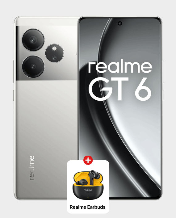 Realme GT 6 5G 16GB 512GB + Realme Buds - Fluid Silver