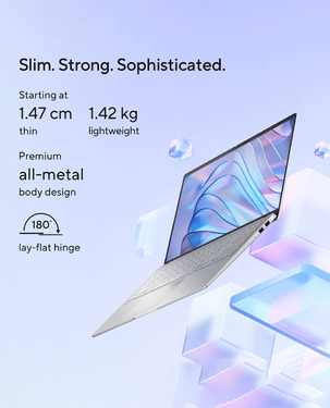 Asus Vivobook S 15 Laptop S5507QA-MA001W Snapdragon X Elite X1E 78 100 Processor 3.4GHz 32GB RAM 1TB SSD 15.6 Inch 3K OLED Windows 10 Home (Cool Silver)