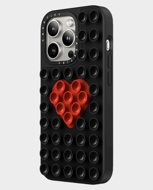 Casetify The Stick It Case for Apple iphone 15 Pro Max Re/CASETiFY Pellets Material Raised bezels Hands-free ease Drop Protection (Black)