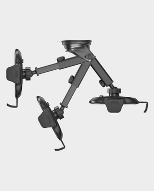 Momax Move Universal Car Mount  Automatic Gravity Lock  One Handed Operation  Double Hook Hesign (Black)