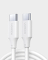 Ugreen USB-C 2.0 TO USB-C 2.0 2m Cable (100W QC,PD Fast Charging - White) in Qatar