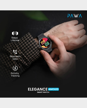 Pawa Elegance 1.43 Hd Amoled Smart Watch PW-SWE143 T2-BK - Black