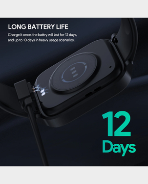 (Tag Pending) AUKEY SmartWatch 1 S /1.4 Inch TFT Display/128MB Storage/64MB RAM/300 mAh Battery/IP68 Water Resistant/SW-1S-BK - Black