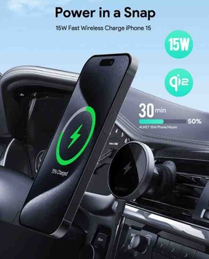 Aukey HD-MC13-BK MagSafe Phone Mount - Black