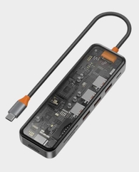 WiWu Transparent 7 in-1 Cyber USB-C Hub (CB007) in Qatar