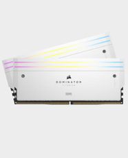 Corsair Dominator Titanium 32GB DDR5 RAM (2x16GB) - RGB, 7200MT/s (White) in Qatar