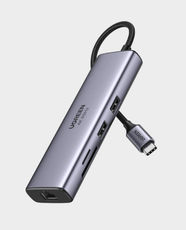 Ugreen 7 in 1 USB-C Hub Type C Dongle with 4K HDMI USB 3.0 Gigabit Ethernet in Qatar