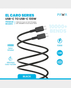 Pawa El Claro Series USB-C To USB-C / premium Nylon Braided CABLE / 100W 1.2M / 480MBPS / PW-12B100CC-BK - BLACK