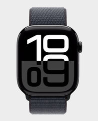 Apple Watch Series 10 GPS 46mm Jet Black Aluminum Case with Ink Sport Loop - (MWWR3QA/A) in Qatar