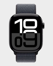 Apple Watch Series 10 GPS 42mm Jet Black Aluminum Case with Ink Sport Loop - MWWG3