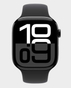 Apple Watch Series 10 GPS + Cellular 42 mm Jet Black Aluminum Case with Black Sport Band M/L (MWX73) in Qatar