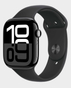 Apple Watch Series 10 GPS + Cellular 42mm Jet Black Aluminum Case with Black Sport Band M/L - MWX73