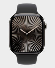 Apple Watch Series 10 GPS + Cellular 46mm Slate Titanium Case with Black Sport Band M/L - MWYE3