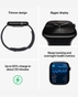 Apple Watch Series 10 GPS 46mm Jet Black Aluminum Case with Ink Sport Loop - MWWR3QA/A