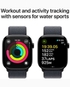 Apple Watch Series 10 GPS 46mm Jet Black Aluminum Case with Ink Sport Loop - MWWR3QA/A