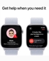 Apple Watch Series 10 GPS 46mm Silver Aluminum Case with Blue Cloud Sport Loop  - MWWN3QA/A