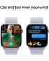 Apple Watch Series 10 GPS 46mm Silver Aluminum Case with Blue Cloud Sport Loop  - MWWN3QA/A