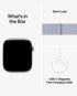 Apple Watch Series 10 GPS 46mm Silver Aluminum Case with Blue Cloud Sport Loop  - MWWN3QA/A