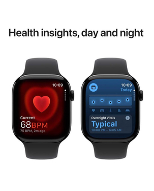 [VP] Apple Watch Series 10 GPS 46mm Jet Black Aluminum Case with Black Sport Band M/L - MWWQ3QA/A