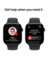 Apple Watch Series 10 GPS + Cellular 42mm Jet Black Aluminum Case with Black Sport Band M/L - MWX73