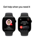 Apple Watch Series 10 GPS + Cellular 42mm Jet Black Aluminum Case with Black Sport Band M/L - MWX73