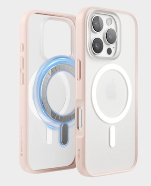 Elago Clear Case for iPhone 16 Pro (MagSafe) - (PC + TPU Hybrid Technology - Soft Feeling) - (Lovely Pink) in Qatar