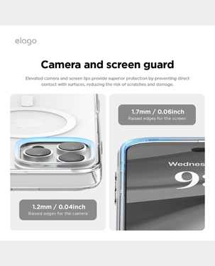 Elago Clear Case For IPhone 16 Pro Max / Magsafe / PC + TPU Hybrid Technology / Soft Feeling