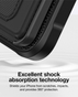 Amazingthing Glamour Magsafe Drop Proof Case with Wallet Stand for Apple iPhone 16 Plus (IP166.7GMSBK) - Black