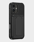 Amazingthing Glamour Magsafe Drop Proof Case with Wallet Stand for Apple iPhone 16 Plus (IP166.7GMSBK) - Black