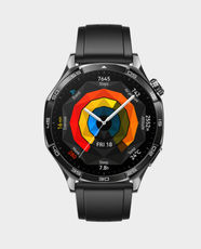 HUAWEI Watch GT 5 46mm With 1.43 Inch AMOLED Display / 14 Day Battery Life / 5 ATM Water-Resistant / Black Fluoroelastomer Strap - Black