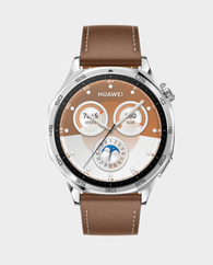 Huawei Watch GT 5 46MM With 1.43 Inch AMOLED Display / 14 Day Battery Life / 5 ATM Water-Resistant / Brown Composite Leather Strap (Huawei FreeBuds 5i + Watch Strap For Premium Edition + Sports GiftBox) - Brown