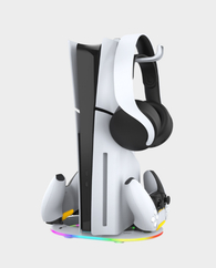 Ipega Vertical Charging Stand With RGB Stand For Sony PS5 Slim PG / P5S045 - White