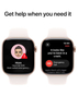 Apple Watch Series 10 GPS 46mm Rose Gold Aluminum Case with Light Blush Sport Band S/M - MWWT3