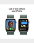 Apple Watch Se [2024] GPS 44 mm Starlight Aluminium Case With Lake Green Sport Loop - MXEW3