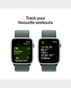 Apple Watch Se [2024] GPS 44 mm Starlight Aluminium Case With Lake Green Sport Loop - MXEW3