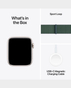Apple Watch Se [2024] GPS 44 mm Starlight Aluminium Case With Lake Green Sport Loop - MXEW3