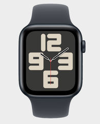 Apple Watch SE (2024) GPS 44 mm Midnight Aluminium Case With Midnight Sport Band S/M (MXEJ3) in Qatar